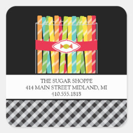 キャンディプロダクトラベルシール スクエアシール