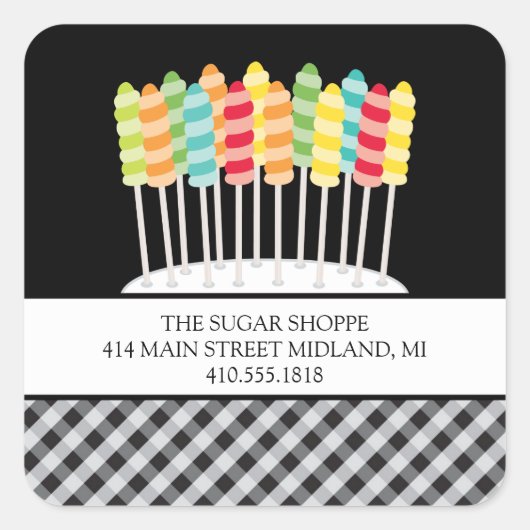 キャンディプロダクトラベルシール スクエアシール (正面)