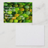 キャンディボタングリーン 名刺 (正面/裏面)