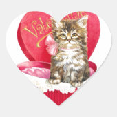 キャンディボックスの子猫 ハートシール (正面)