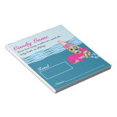 キャンディボトル推測ゲーム, M&M,クジラの赤ちゃんシャワー ノートパッド (アングル)