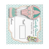 キャンディボトル推測ゲーム, M&M,熱気球 ノートパッド (正面)