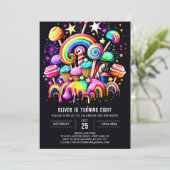 キャンディボヘミアンカスタム誕生日 招待状 (スタンド正面)