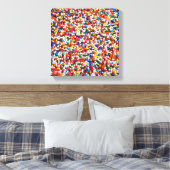 キャンディボール虹の色 キャンバスプリント (インサイチュ (寝室))