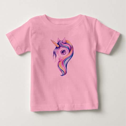 キャンディポップユニコーン ベビーTシャツ (正面)