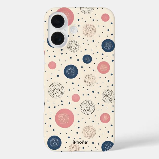 キャンディポップ・アートのドットiPhone 16ケース Case-Mate iPhoneケース (裏面)