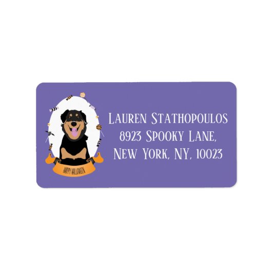 キャンディポートレートロットワイラードグパープルオレンジ ラベル (正面)