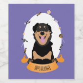 キャンディポートレートロットワイラードグパープルオレンジ ワインラベル (シングルラベル)