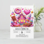 キャンディマジカルキャンディランドデジタル誕生日 招待状 (スタンド正面)