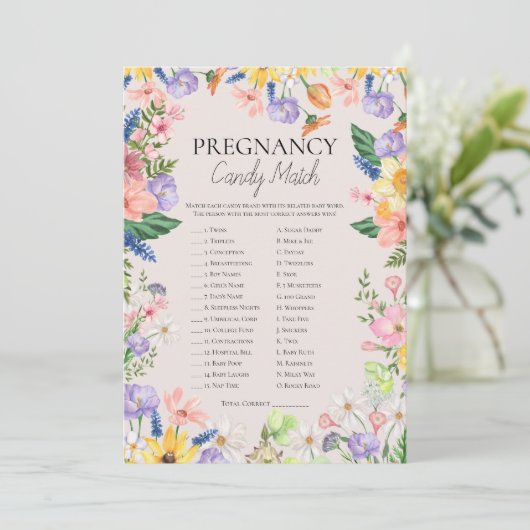 キャンディマッチのゲームのカードの甘さ 招待状 (スタンド正面)