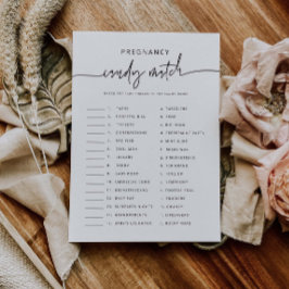 キャンディマッチパーティーゲーム赤ちゃんシャワー活動カード 招待状