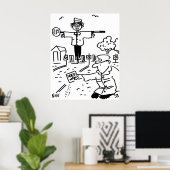 キャンディマンがかかしを作る ポスター (ホームオフィス)