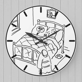 キャンディマンはキャンディと一緒に眠っています ラージ壁時計