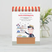 キャンディマンバースデーパーティ招待状 招待状 (スタンド正面)