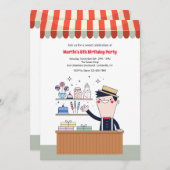 キャンディマンバースデーパーティ招待状 招待状 (正面/裏面)