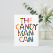 キャンディマン缶 – ハロウィーンを励ます ポストカード (スタンド正面)