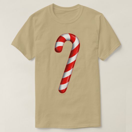 キャンディメリーーとブライト赤と白キャンディ Tシャツ (デザイン正面)