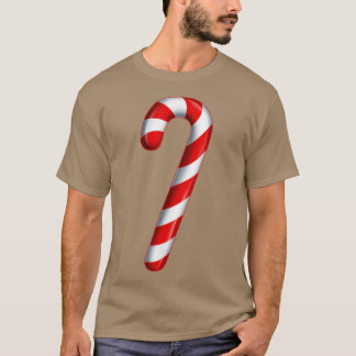 キャンディメリーーとブライト赤と白キャンディ Tシャツ