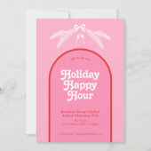 キャンディモダンケーンクリスマスホリデーパーティー 招待状 (正面)