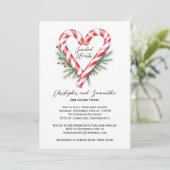 キャンディモダンーケーンクリスマスツインズベビーシャワー 招待状 (スタンド正面)