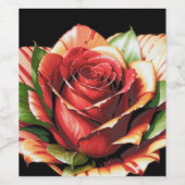 キャンディユニークケーンバラデザインフラワー ワインラベル (シングルラベル)