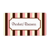 キャンディラストライプのベル ラベル (正面)