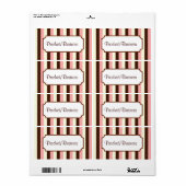 キャンディラストライプのベル ラベル (フルシート)