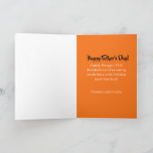 キャンディラッパーフィッシュ彫刻父の日カード カード (内部)