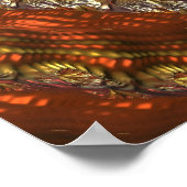 キャンディラッパー箔マンデルバルブ3D ポスター (角)