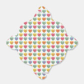 キャンディラブハートロマンチックな言葉パターン フェイバーボックス (折り畳みなし)