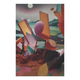 キャンディランズの夕日 – Ken Gage Art ポスター