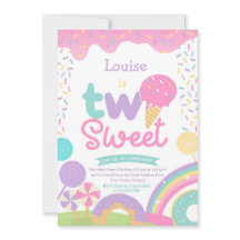 キャンディランドとアイスクリーム、2つの甘い2番目の誕生日