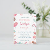 キャンディランドの誕生日パーティーの招待 シーズンポストカード (スタンド正面)