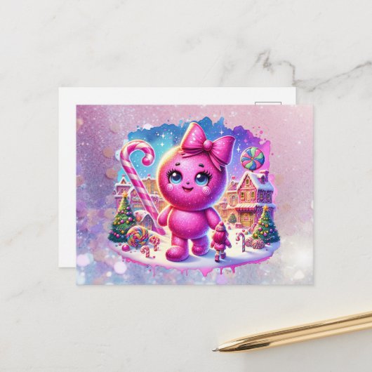 キャンディランドガムドロップ シーズンポストカード (正面/裏面インサイチュ)