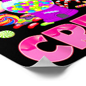 キャンディランドキャンディクルー装飾スウィーティキャンディスクエア ポスター (角)