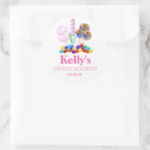 キャンディランドキャンディテーマスイーツ16お気に入りラベル ラウンドシール (バッグ)