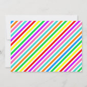 キャンディランドキャンディテーマ誕生日招待状 招待状 (裏面)