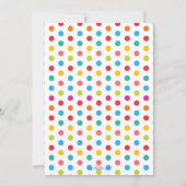 キャンディランドキャンディファースト誕生日誕生日招待状 招待状 (裏面)