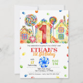 キャンディランドキャンディ招待状キャンディテーマ-1st 招待状 (正面)