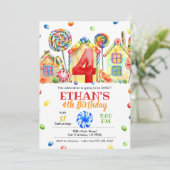 キャンディランドキャンディ招待状フォーキャンディテーマ- 4番目 招待状 (スタンド正面)