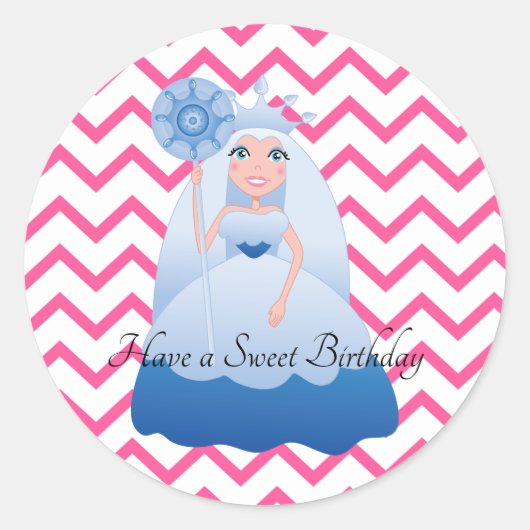 キャンディランドクイーンフロスティンステッカー ラウンドシール (正面)