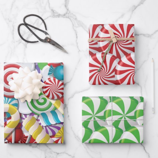 キャンディランドコンボ1 ラッピングペーパーシート (正面)