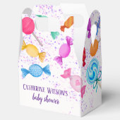 キャンディランドスイーツ棒つきキャンデー降雨赤ちゃんシャワー フェイバーボックス (オープン)