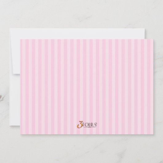 キャンディランドスイートショップバースデーパーティ招待状 招待状 (裏面)