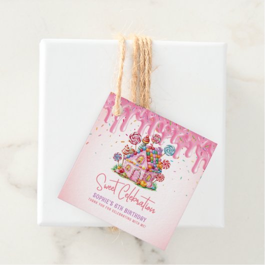 キャンディランドスウィートお祝いバースデーパーティー フェイバータグ (インサイチュ)