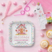 キャンディランドスウィートお祝い子供の誕生日パーティー ペーパープレート (パーティー)