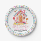 キャンディランドスウィートお祝い子供の誕生日パーティー ペーパープレート (正面)