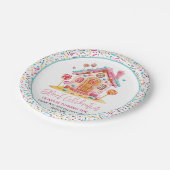 キャンディランドスウィートお祝い子供の誕生日パーティー ペーパープレート (アングル)