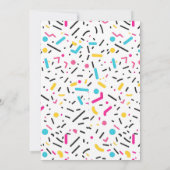 キャンディランドスウィートお祝い子供の誕生日パーティー 招待状 (裏面)