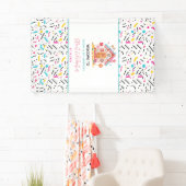 キャンディランドスウィートお祝い子供の誕生日パーティー 横断幕 (インサイチュ)